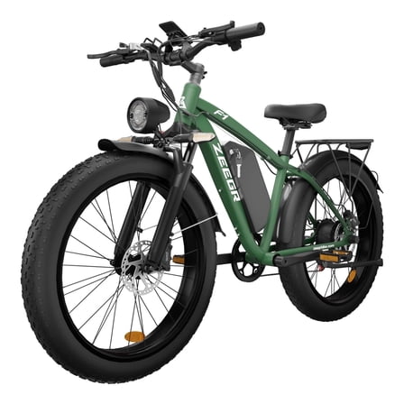 26'' Electric Bike for Adults, 1000W 31MPH Electric Bicycle, 48V/16Ah Battery, Fat Tire Ebike, 60 Miles Mountain Ebike 7 Speed E Bike, E-bike UL2849