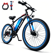 26" Electric Bike for Adults, 745W Peak Motor Ebike,35 Miles 20MPH Electric Mountain Bike Front Suspension, 432Wh Removable Battery, 7-Speed, UL2849