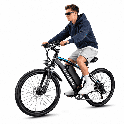 26" Electric Bike for Adults, 500W Peak Motor, 36V 12Ah Removable Waterproof Battery, 19 mph, 30 Miles Range, 7-Speed Suitable for Commuting, Shopping & Trip, UL 2849, Class 2