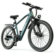 26"Electric Mountain Bike for Adults, 540W Brushless Motor, Top Speed 25MPH,40 Miles Commuting Range, Front Fork Suspension, Shimano 7-Speed,Dual Disc Brakes