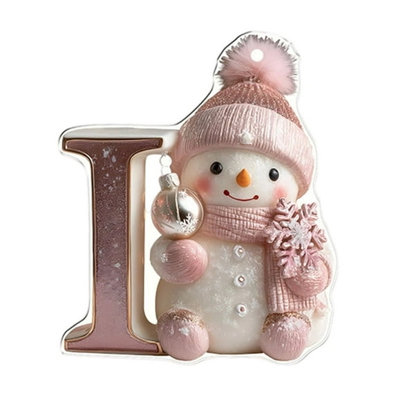 26 English Alphabet Christmas Ornaments, 2D Decorative Hanging Letters for Tree, Christmas Tree Decorations for Personalized Home Decor