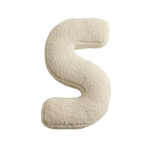 26 English Letter Shape Pillows Cute Soft Plush Letter Decorative Pillows, Birthday Party English Letter Pillow English Alphabet Throw Pillows Cushion for Living Room Sofa Couch Bed Car Decor Q0N1