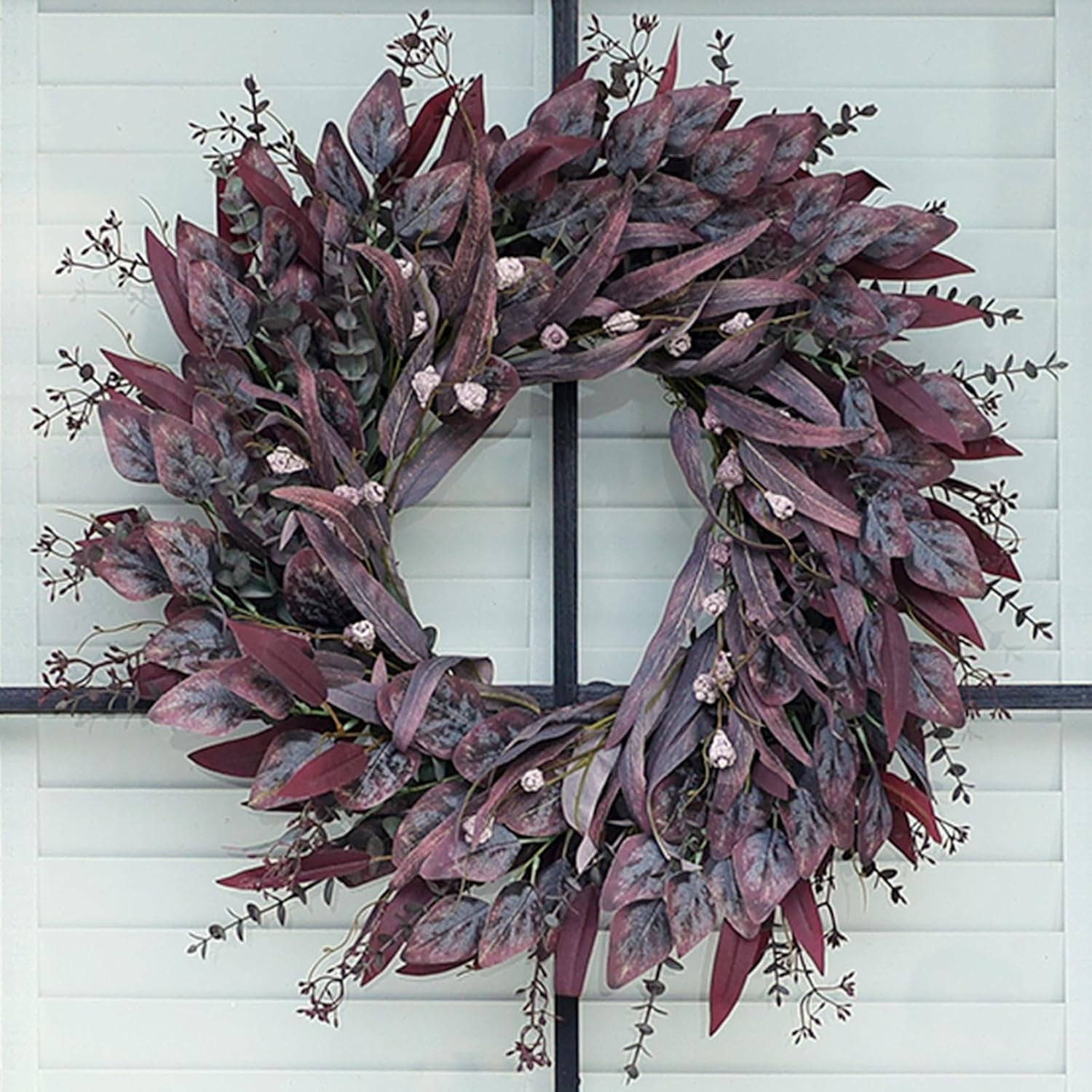 26'' Eucalyptus Wreath for Front Door Autumn Large Artificial