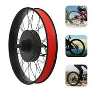 26 Fat Tire Electric Bicycle Motor E-Bike Rear Wheel LCD Conversion Kit 48V 1KW