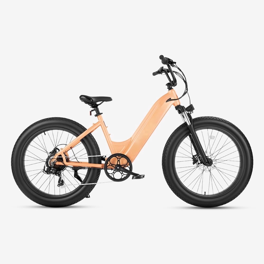 26" Fat Tire Electric Bike for Adults, 750W Step-Through Ebike, 48V 15Ah Removable Battery, 28MPH Class 3 E-Bike with 180mm Hydraulic Disc Brakes, Shimano 7-Speed, TFT Color Display, All-Terrain