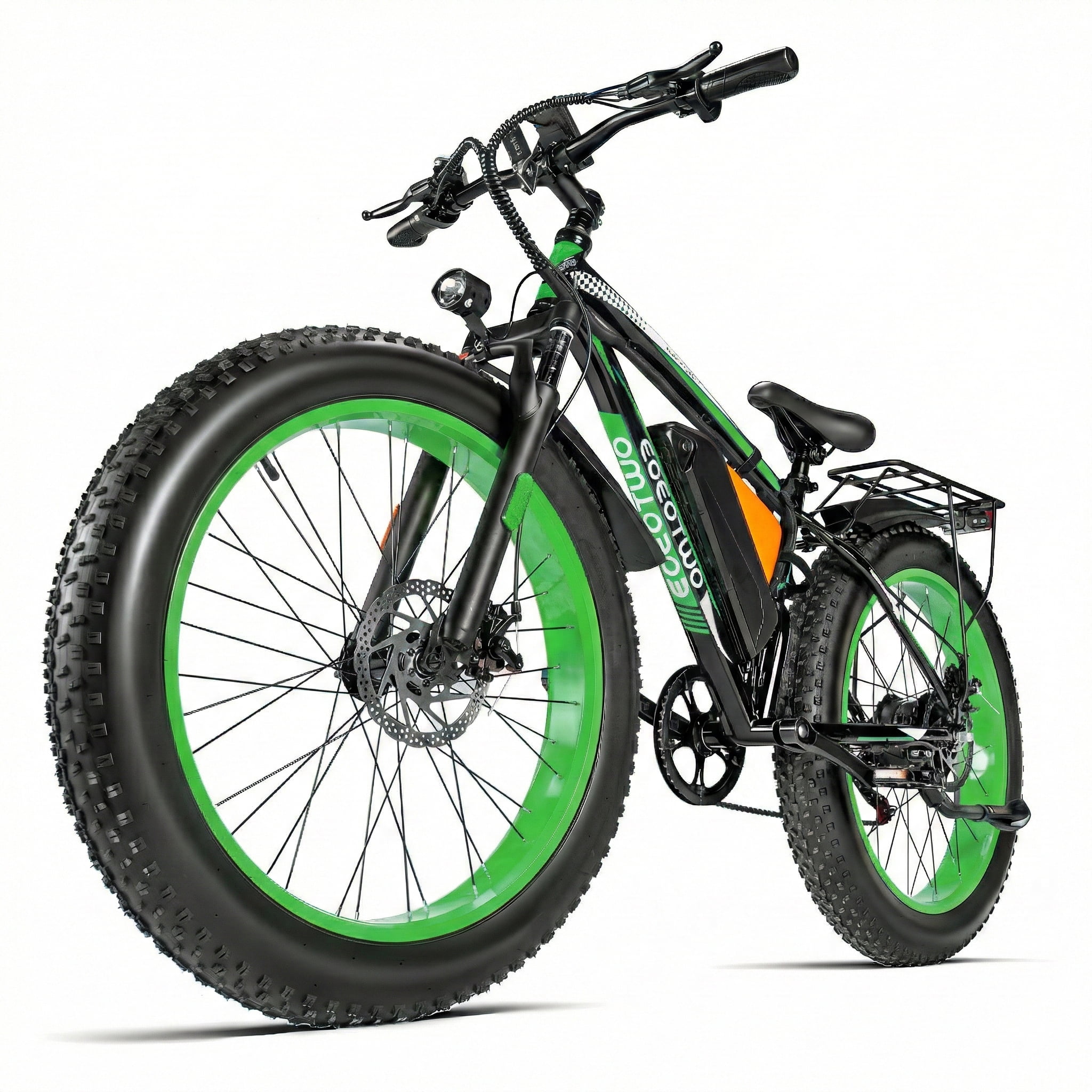 EOEOTWO 26" Fat Tire Electric Bike for Adults, 1500W Peak Motor, 48V 20Ah Battery Mountain Bike, 30 MPH Top Speed, Front Suspension & Dual Disc Brakes, 330 lbs Max Load All-Terrain E-Bike UL 2849