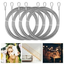 26 Feet (6.5ft x 4) PVC Coated Stainless Steel Metal Wire Cable Ropes Hardware Kits for Square and Rectangle Sun Shade Sail Canopy Commercial Standard Heavy Duty