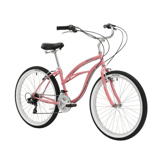 26" Firmstrong Urban Lady 21 Speed Women's Beach Cruiser Bike, Pink