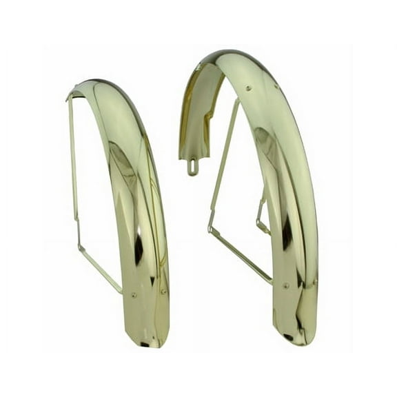 26" Flared Adjustable Balloon Fender Set Gold