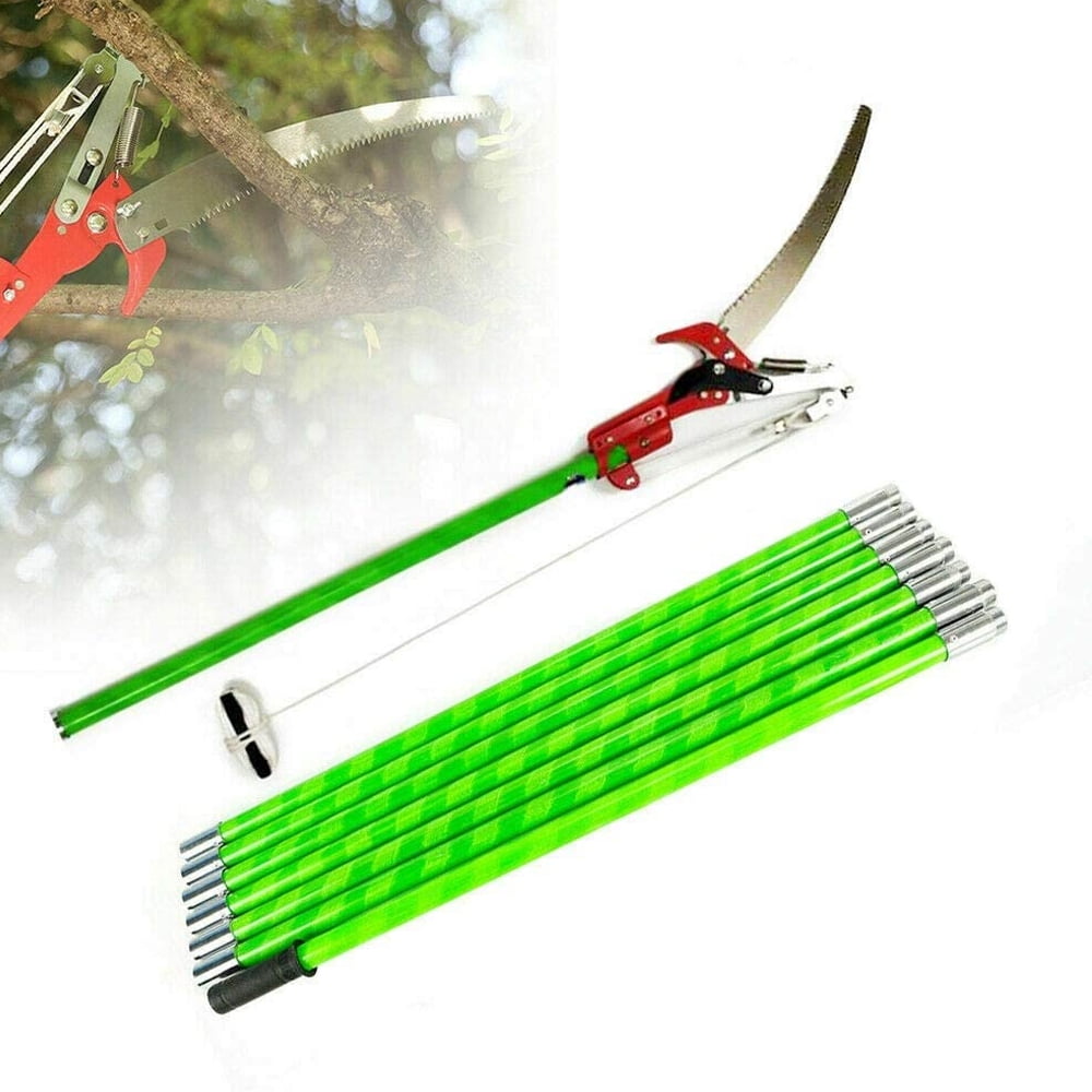 26 Foot Tree Trimmer Pole Manual Pruner Cutter Set Extension Cut Tree Branch Garden Tools Hand Pole Saws