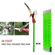 26 Ft Tree Pole Pruner Tree Saw,Extendable Branch Cutter Trimmer Pruning Shear