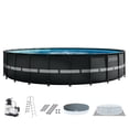 thumbnail image 1 of 26 Ft x 52 In Ultra Frame Above Ground Swimming Pool with Pump&Ladder, 1 of 10