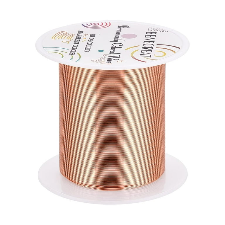 26 Gauge 131 Yards Jewelry Wire Craft Wire Tarnish Resistant Copper Beading Wire for Jewelry Making Supplies and Crafting Copper Color Size 0.6mm