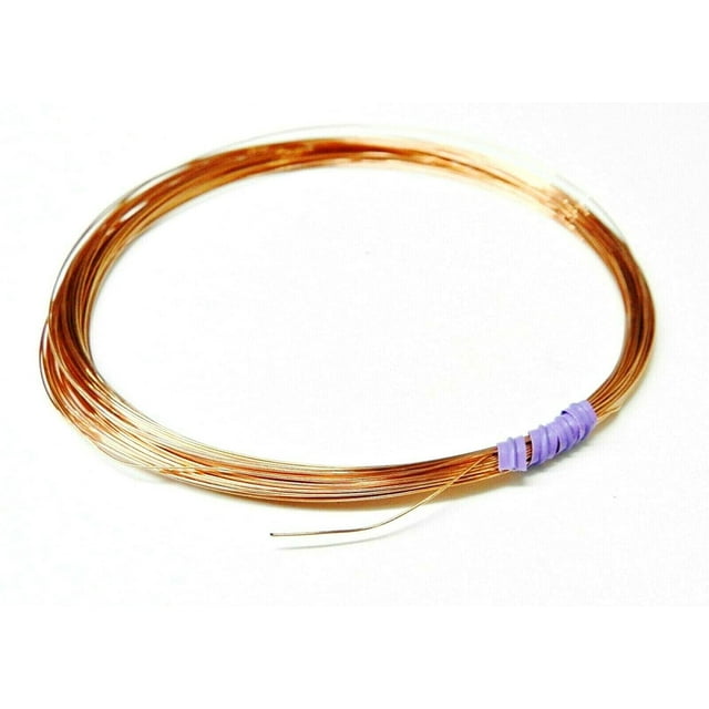 26 Gauge Copper Wire Dead Soft Pure Round Copper Wire 50' Coil Jewelry