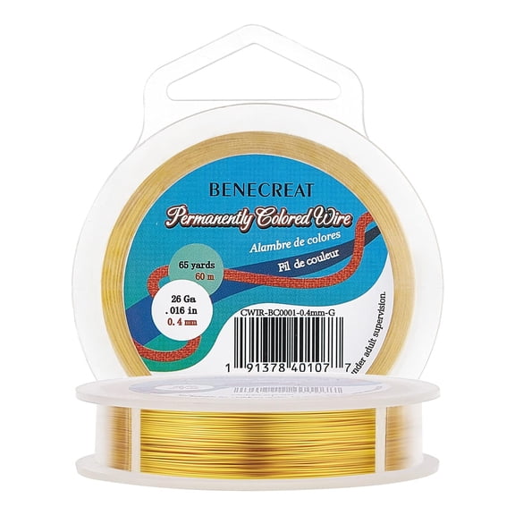26 Gauge Craft Jewelry Making Wire Resistant Gold Copper Wire DIY