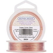 26-Gauge Tarnish Resistant Copper Wire 197-Feet/66-Yard Copper Jewelry Wire for Crafts Beading Jewelry Making Supplies