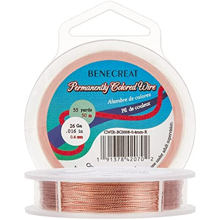 26 Gauge Tarnish Resistant Twist Copper Wire 164 Feet/50m 3 Strands Copper Jewelry  Beading Wire for Jewelry Craft Making 