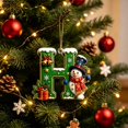 thumbnail image 1 of 26 Green Alphabet Ornaments for Christmas Tree,A-Z Letter Christmas Tree Pendant with Xmas Tree,Mini 2D Flat Hanging Decorations for Christmas Tree Party Gifts, 1 of 6