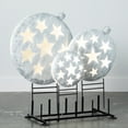 thumbnail image 1 of 26"H, 31"H and 37"H Sullivans LED Ornament Stake - Set of 3, Silver, 1 of 6