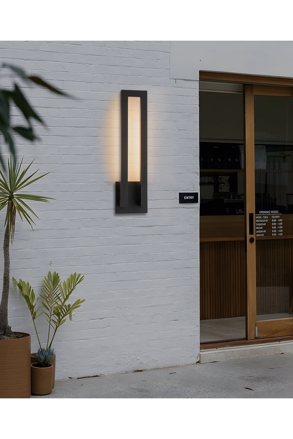 26"H Dimmable Modern LED Wall Sconce