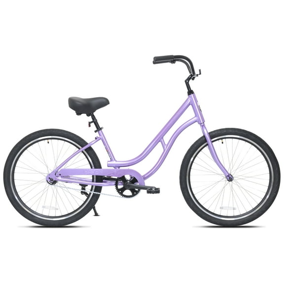 26" Haven Inlet 1 Step-Thru Beach Cruiser Bicycle, Seashell Purple