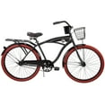 thumbnail image 1 of Huffy 26" Nel Lusso Cruiser Bike, Fits Riders 5'0"+, Matte Black, Adult, Men's, 1 of 14