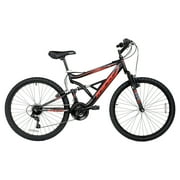26" Hyper Bicycles Shocker Mountain Bike, 26" Wheels, Adult Ages 14+, Black/Red