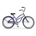 thumbnail image 1 of 26" Hyper Bicycles Women's Beach Cruiser Bike for Adults, Purple, 1 of 7
