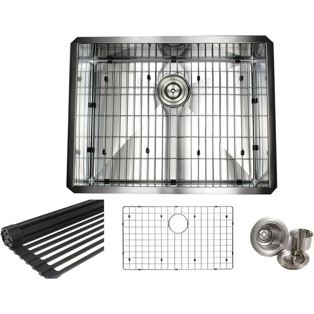 26 INCH Zero Design 16 Gauge Undermount Single Bowl Stainless Steel