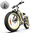 thumbnail image 1 of 26 Inch 750W 1500W Electric Bike, 48V 15.6Ah Removable Battery, 26x4 Fat Tire Mountain Ebike, UL2849, Beige, 1 of 9