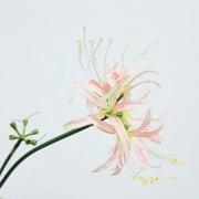 26 Inch Artificial Red Spider Lilies Silk Flowers Long Stem Faux Floral Decor 3 Pcs