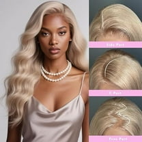 26 Inch Ash Blonde Lace Front Wig Human Hair Ash Blonde Wig 13x6 Body Wave Lace Front Wigs Human Hair Pre Plucked Blonde Wigs For Women Natural Hairline
