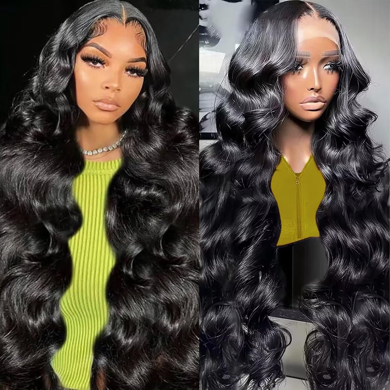 26 Inch Human Hair Lace Front Wig 180% Density Body Wave Glueless 26 inch Body Wave HD Lace Front Wig | 180% Density Brazilian  main image 2