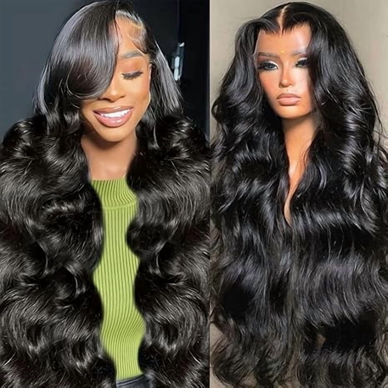 26 Inch Body Wave Lace Front Wigs Human Hair 200% Density 