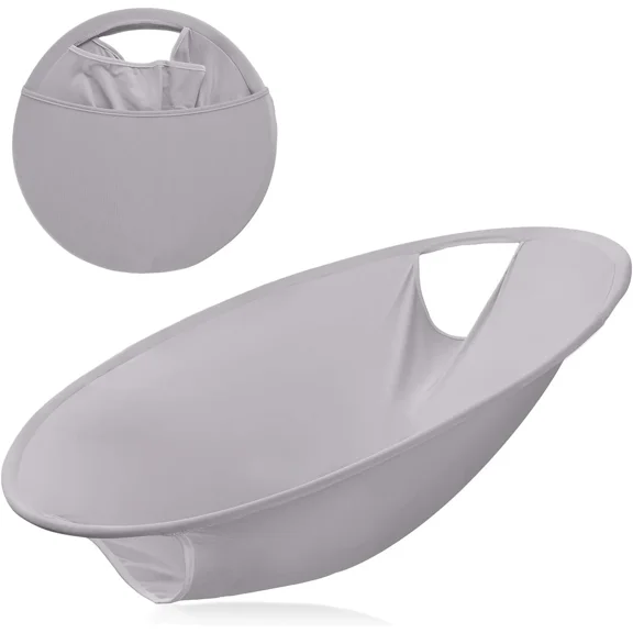 26 Inch Collapsible Portable Pop Up Laundry Basket Easy Store Washer Dryer Clothes Grey