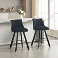 26 Inch Counter Height Bar Stools Set of 2, Swivel Upholstered
