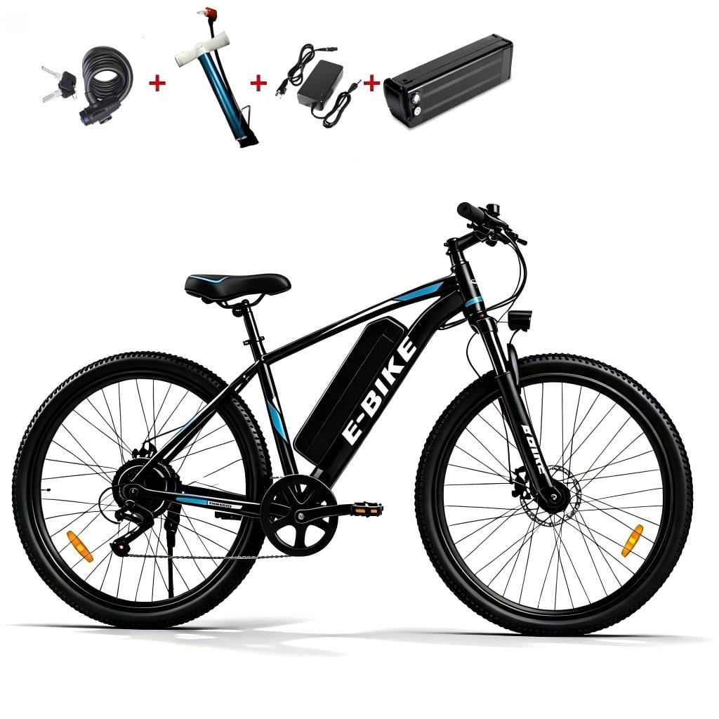 26 Inch Electric Bike for Adults, 500W Peak Motor, 19.9 mph Top Speed, Removable 36V12Ah Battery, 7-Speed Electric commuter Bike for Commuting, Shopping