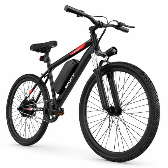 26 Inch Electric Bike,250W 26" EBike for Adults Teens,48V Removable Battery, 3 Riding Modes, Front Suspension Disc Brake,Up to 40Miles Range