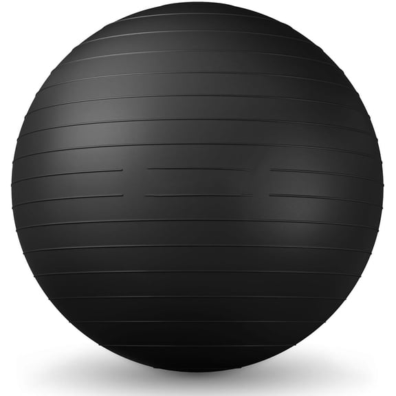 26 Inch Exercise Ball, Yoga Ball for Workout,  Stability, Fitness Ball for Office, , Gym,  Balls with Quick Pump