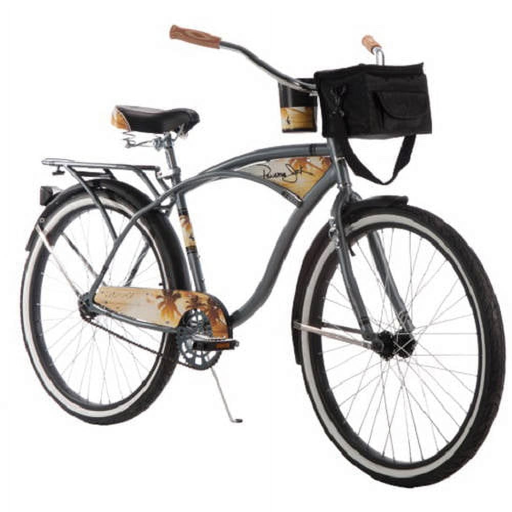 26 Inch Huffy Men s Panama Jack Cruiser Bike Grey Walmart