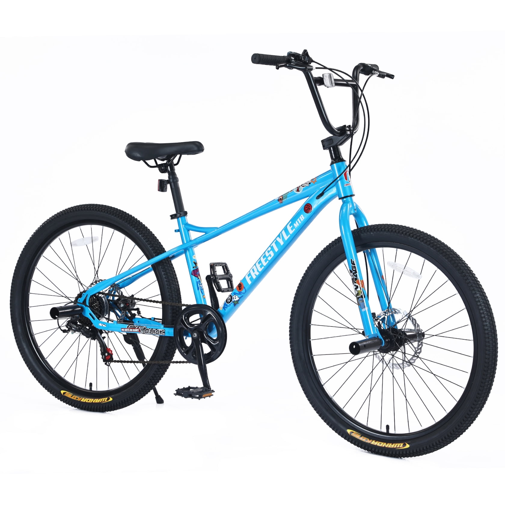 26 Inch Kids Bike 7 Speed Beach Cruiser Bike Aluminum Alloy Frame Bicycle With Front And Rear Disc Brake City Bike For Boys Girls Age 12 Years Blue Walmart