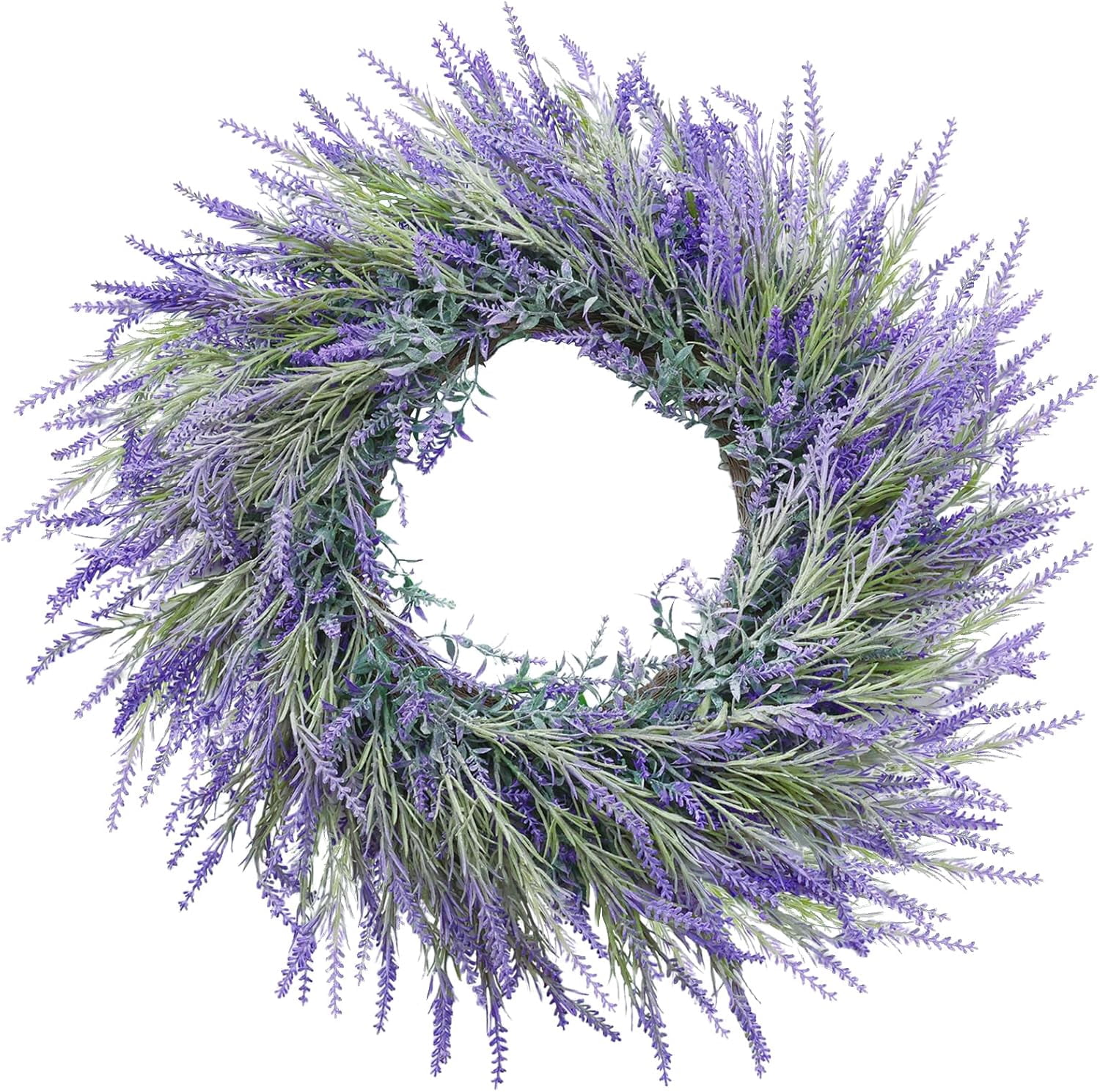 26 Inch Large Summer Spring Wreaths for Front Door Outside Lavender ...
