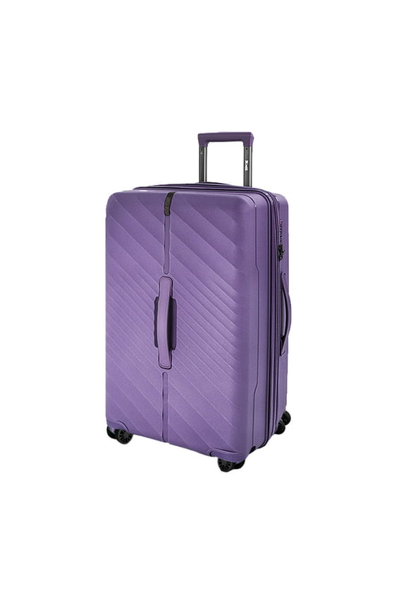 26 Inch Medium Checked Luggage with Spinner Wheels,Expandable Hardshell Suitcase with TSA Lock,Lightweight Hardside Rolling Luggage for Travel,DQ135-Purple