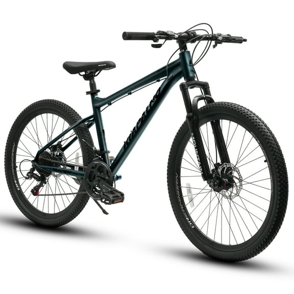 26 Inch Mountain Bike for Adult Men Women, 21-Speed Mountain Bicycle with Front Suspension and Dual Disc Brakes, Aluminum Alloy Frame MTB Bike for Outdoor Trail Commuter, Blue