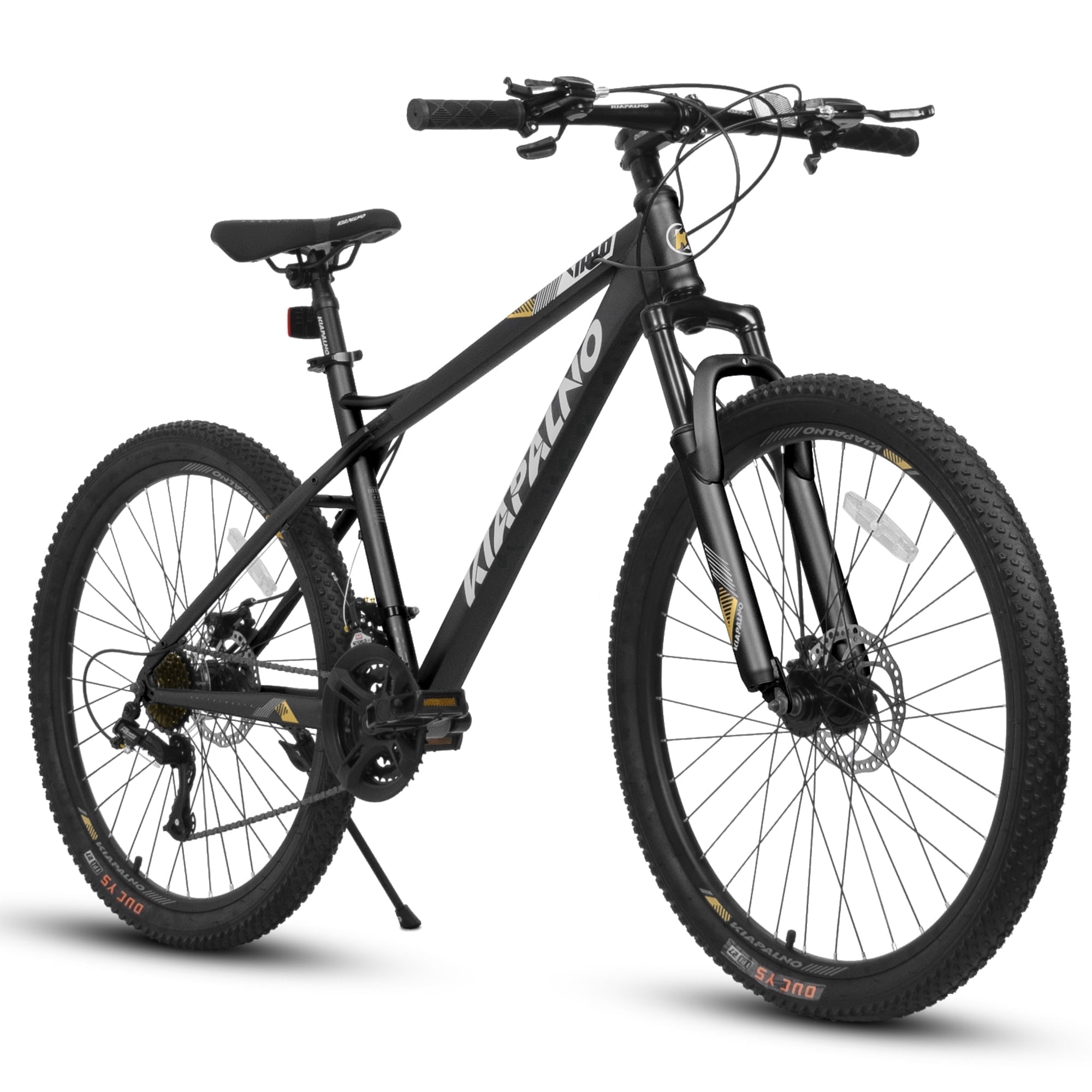26" Full Suspension Mountain Bike, Dual Shock Absorbers and Disc Brakes, 21-Speed, for Adults Trail Riding