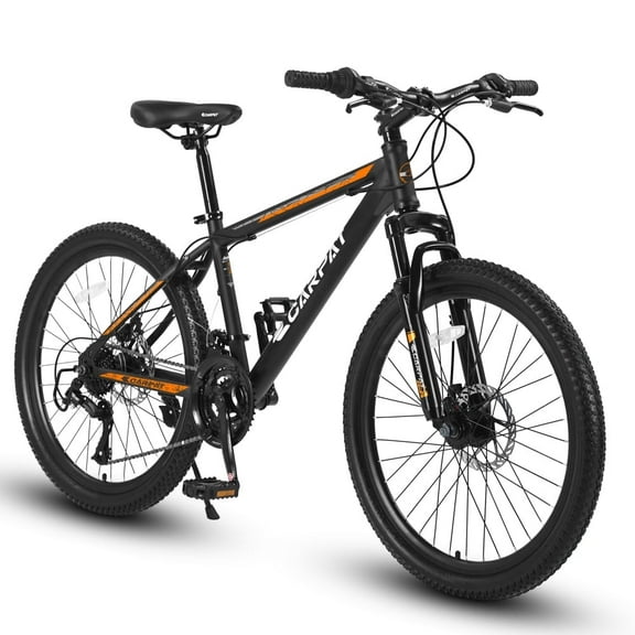 26-Inch Mountain Bike with Shimano 21 Speeds, Mechanical Disc Brakes, High-Carbon Steel Frame, Suspension MTB for Adults & Teenagers