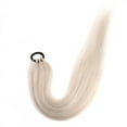 thumbnail image 1 of 26 Inch Ponytail Extensions Synthetic Boxing Braids Wrap Around Chignon Tail with Rubber Band Hair Ring, 1 of 14