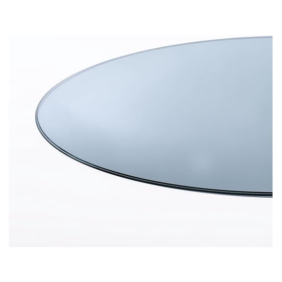 26" Inch Round 1/2" Thick Clear Glass Table Top with Ogee Edge and Tempered Glass, Replacement Glass Table Top, Great for Dining Tables, end Tables, and Outdoor Patio Table Tops or Table