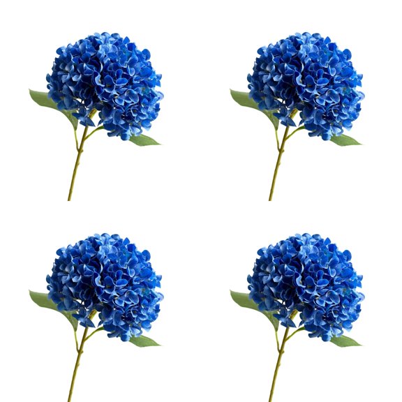 26 Inch Silk Hydrangea Artificial Flowers, Real Touch Lifelike Large Hydrangea Flowers for Home Decor Party Arrangements Wedding Bouquets Centerpieces 4 Pcs
