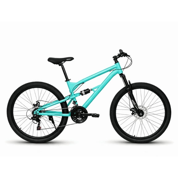 26 Inch Steel Frame Fork Plus Shock Absorber 21-speed Unisex Mountain Bike Has High Rigidity And Strong Shock Absorption Looks Solid And Beautiful
